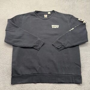 Levi's XL Standard S110785 Black Explorer Div. Cotton Blend Crewneck Sweatshirt